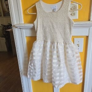 The Children’s Place

Girls Metallic Striped Jacquard Matching Knit To Woven Dre